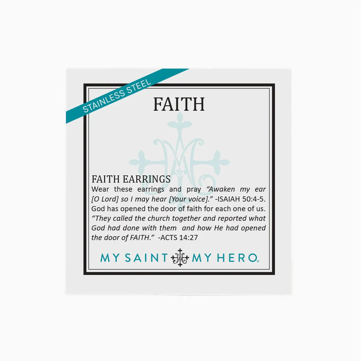 Faith Petite Cross Cubic Zirconia Earring