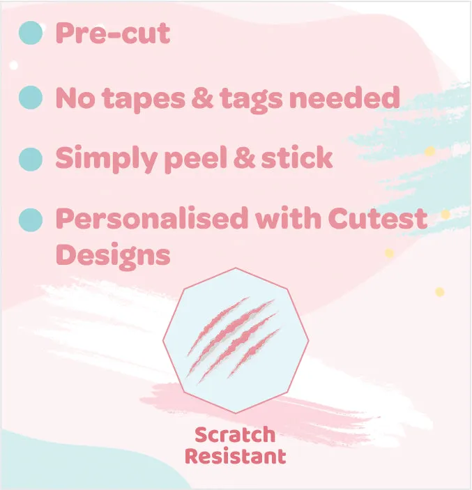 Personalised Gift Sticker - Fairy Princess - Set of 60