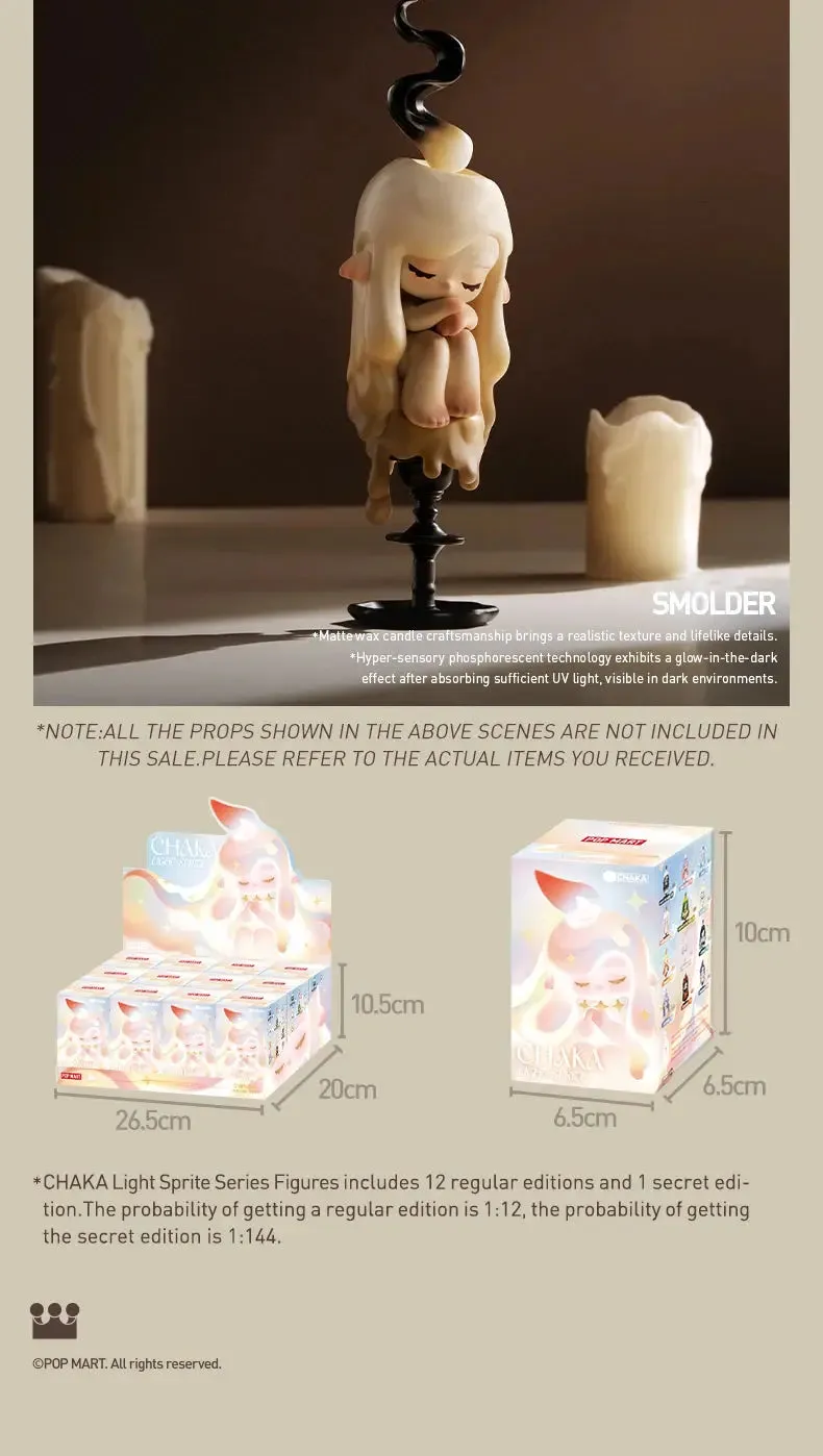 POP MART CHAKA Light Sprite Series Blind Box – Kawaii Anime Action Figures