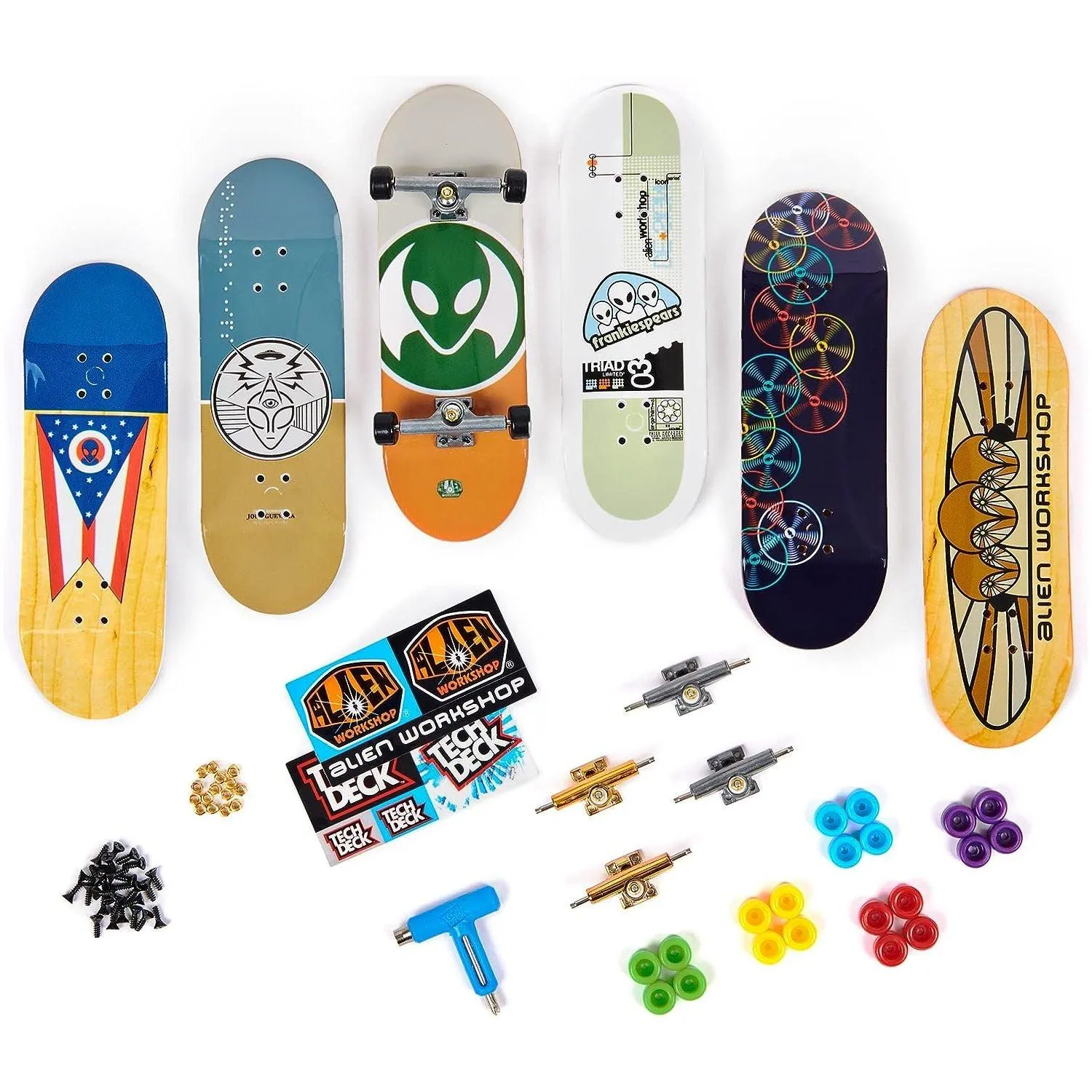 TECH DECK, Sk8shop Fingerboard Bonus Pack, Collectible and Customizable Mini Skateboards, Kids Toys for Ages 6 and up (Styles May Vary)