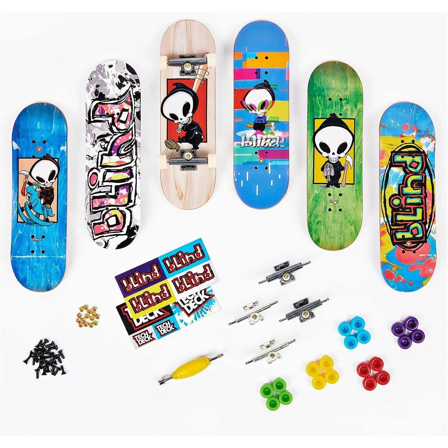 TECH DECK, Sk8shop Fingerboard Bonus Pack, Collectible and Customizable Mini Skateboards, Kids Toys for Ages 6 and up (Styles May Vary)