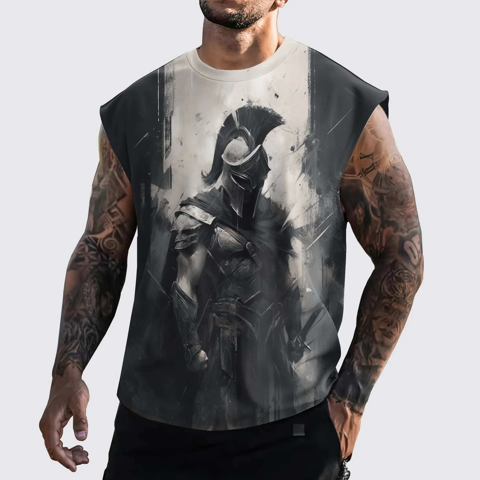 Warrior 3D Cut-Off Tank- AA05889